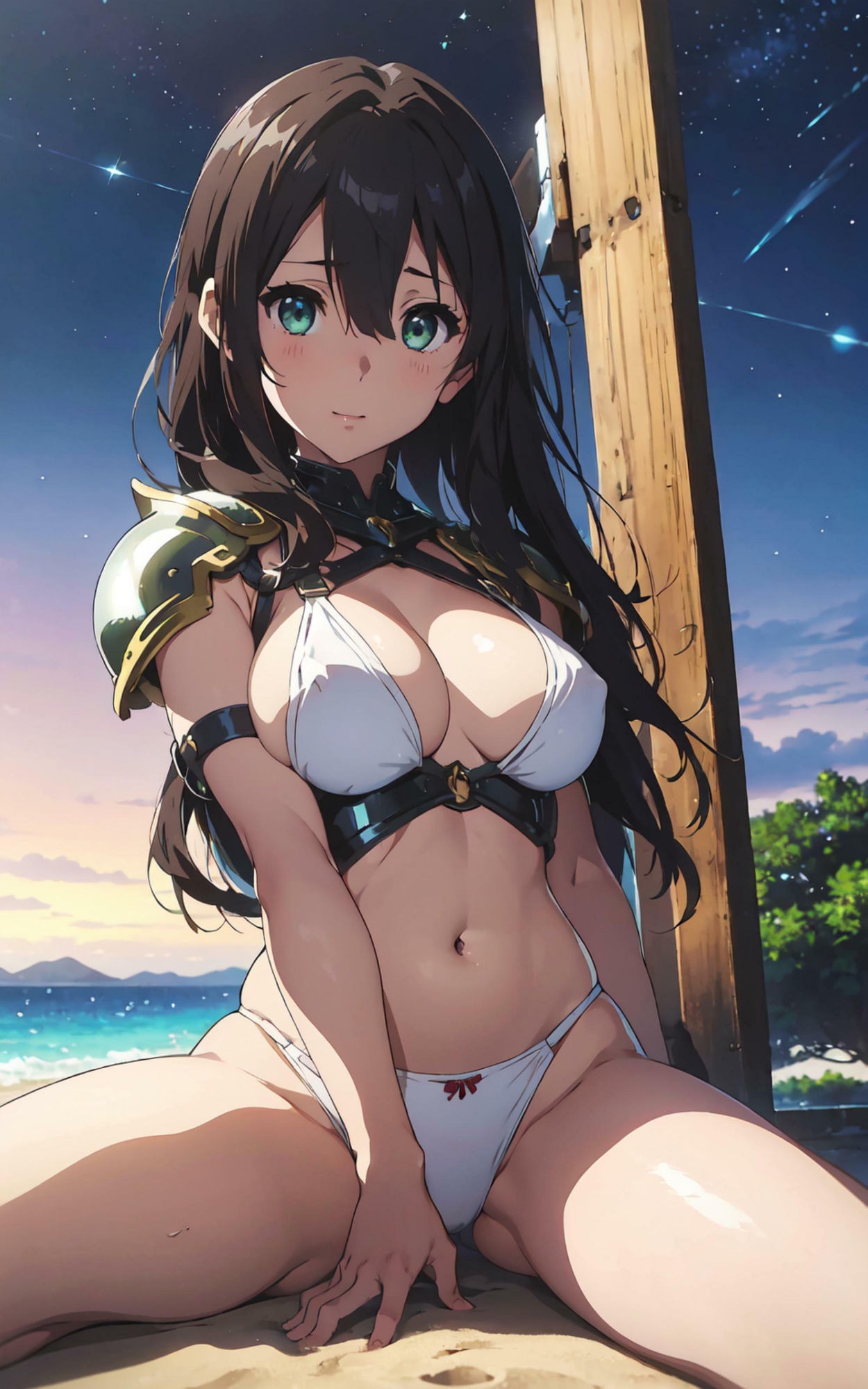 サンプル画像2:美少女研究本vol.3（ファンタジー編） みんな大好き！ビキニアーマー(画像生成マン) [d_298973]