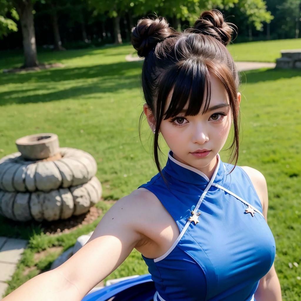 サンプル画像2:チャイナドレスの童顔スレンダー美女とビーチで露出H(きゃんでぃー) [d_299000]