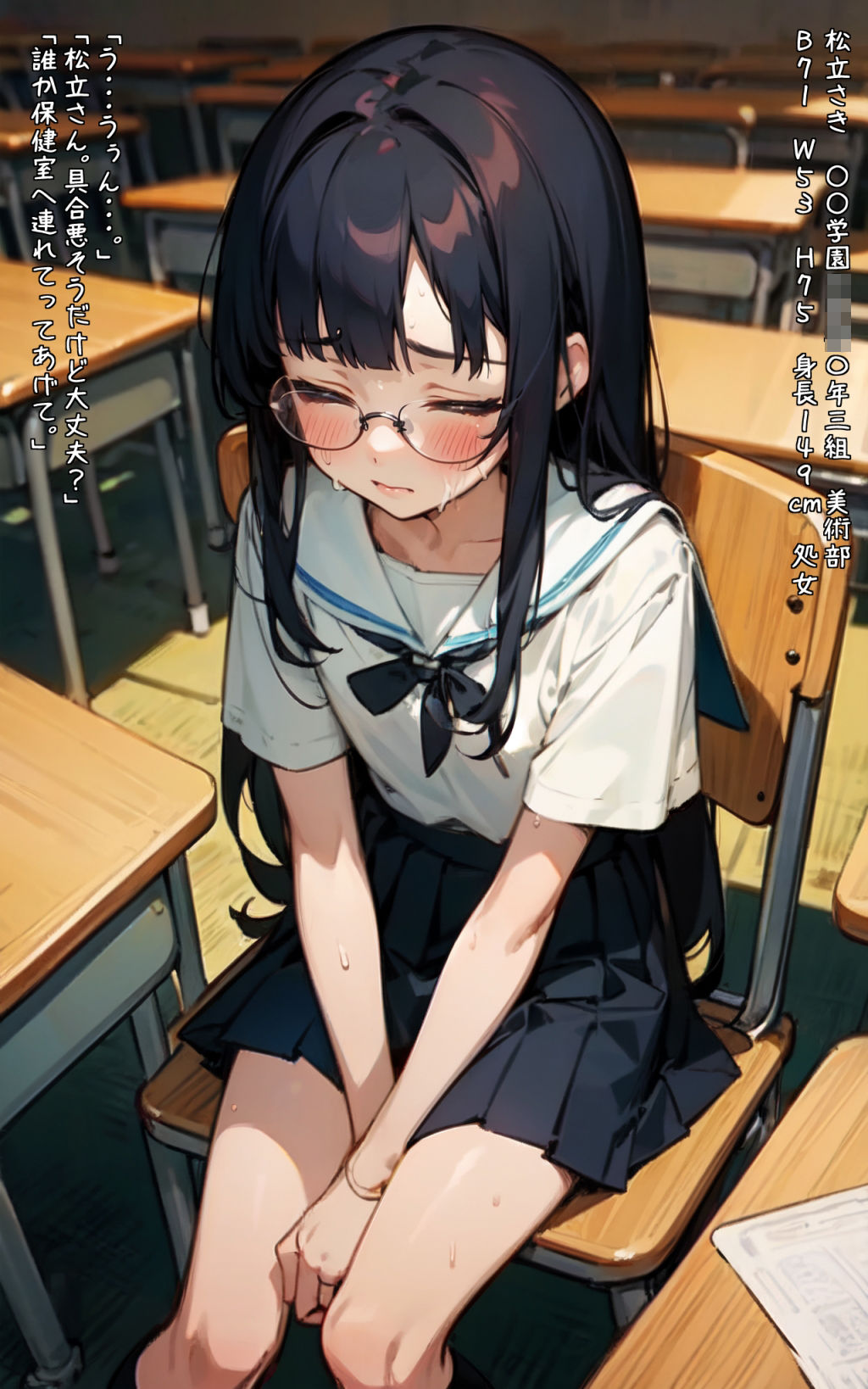 サンプル画像3:学校で華奢で肉付きがよくない女の子を指導した(裸足でGO) [d_299046]