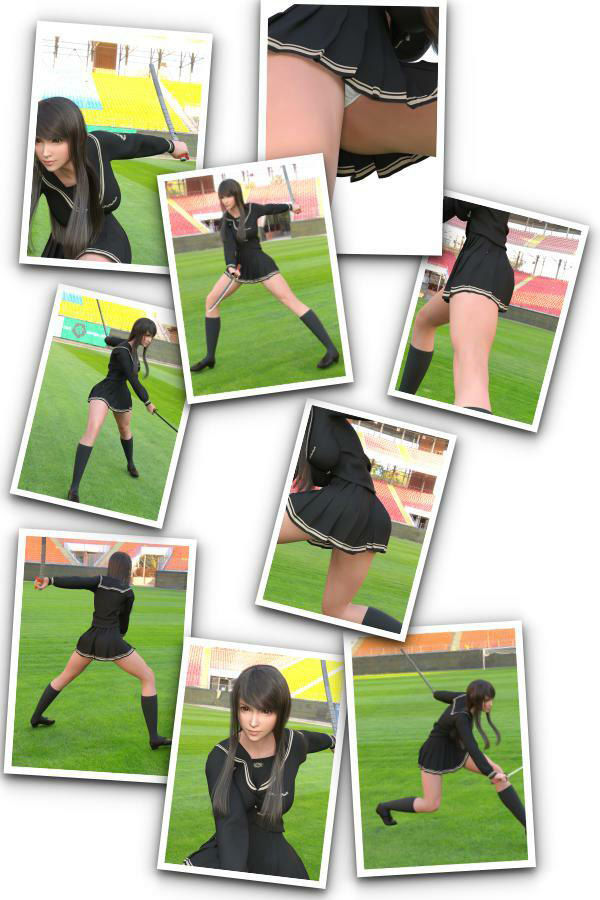 サンプル画像2:万能格闘美女『霧島愛唯（きりしまめい）』写真集_02(Ozone_Layer) [d_299112]