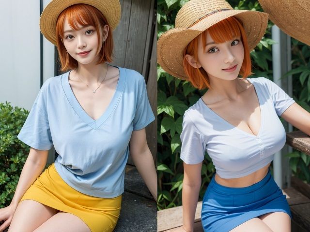 サンプル画像2:某海賊団航海士【コスプレ】（267枚）(のりのりクラブ) [d_299118]