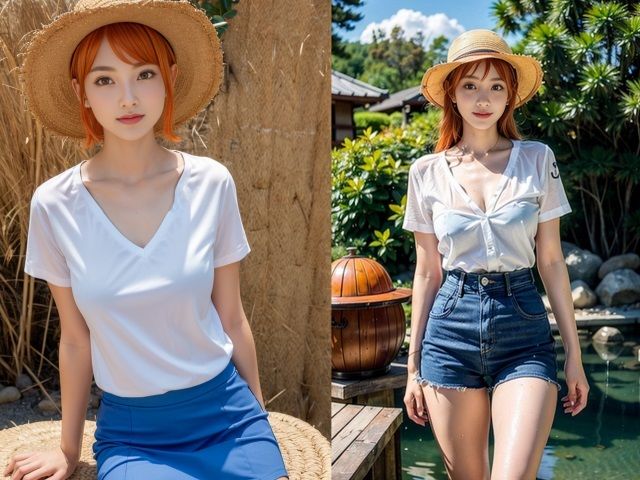 サンプル画像4:某海賊団航海士【コスプレ】（267枚）(のりのりクラブ) [d_299118]