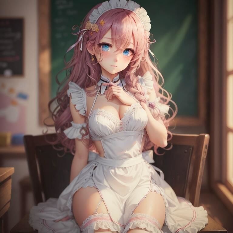 サンプル画像1:ご主人様っ！【AI生成】(AI美女集) [d_299139]