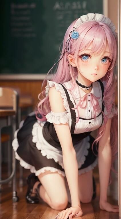 サンプル画像4:ご主人様っ！【AI生成】(AI美女集) [d_299139]