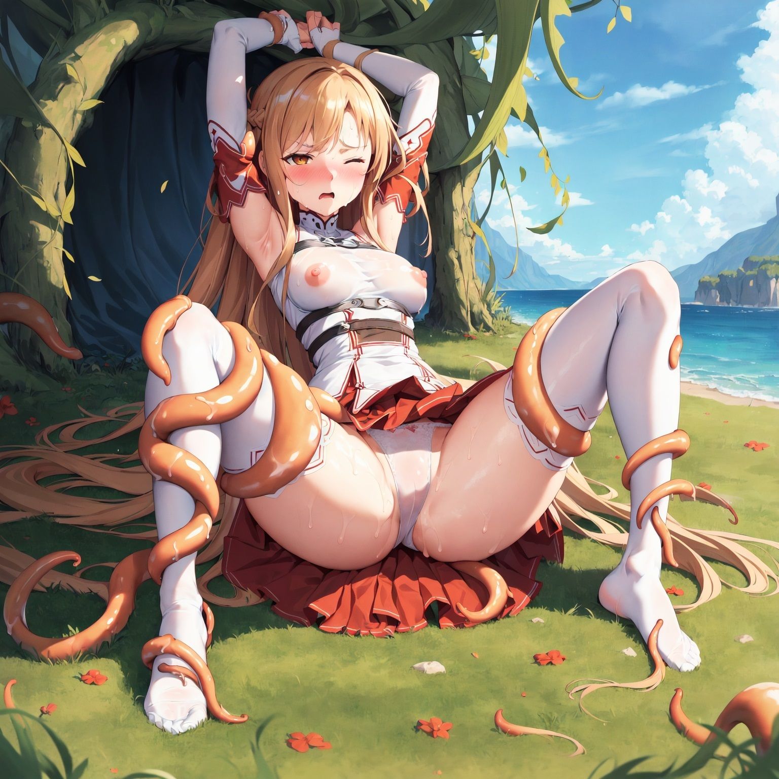 サンプル画像1:ア〇ナ堕 触手プレイ(ましゅマロ@AIart) [d_299187]