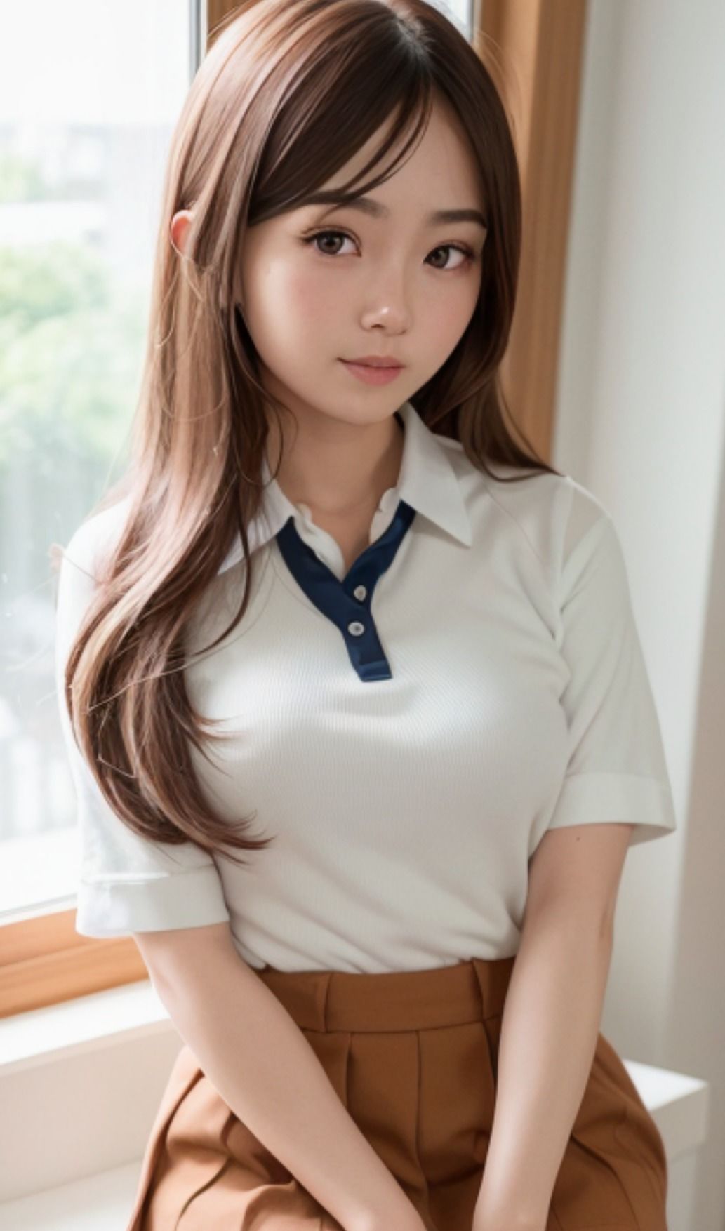 サンプル画像5:AI美女wearing〜シリーズ8〜激かわJKコス 検査済japanese日本人 美人 美少女 女子校生 女子校生 学校 学園 制服 生徒 教師 グラビア写真集 アイドル 可愛い 激カワ 非エロ 巨乳 並乳 むちむち スポーツ コスプレ AI生成(AI美女wearing@BY PENCO) [d_299202]