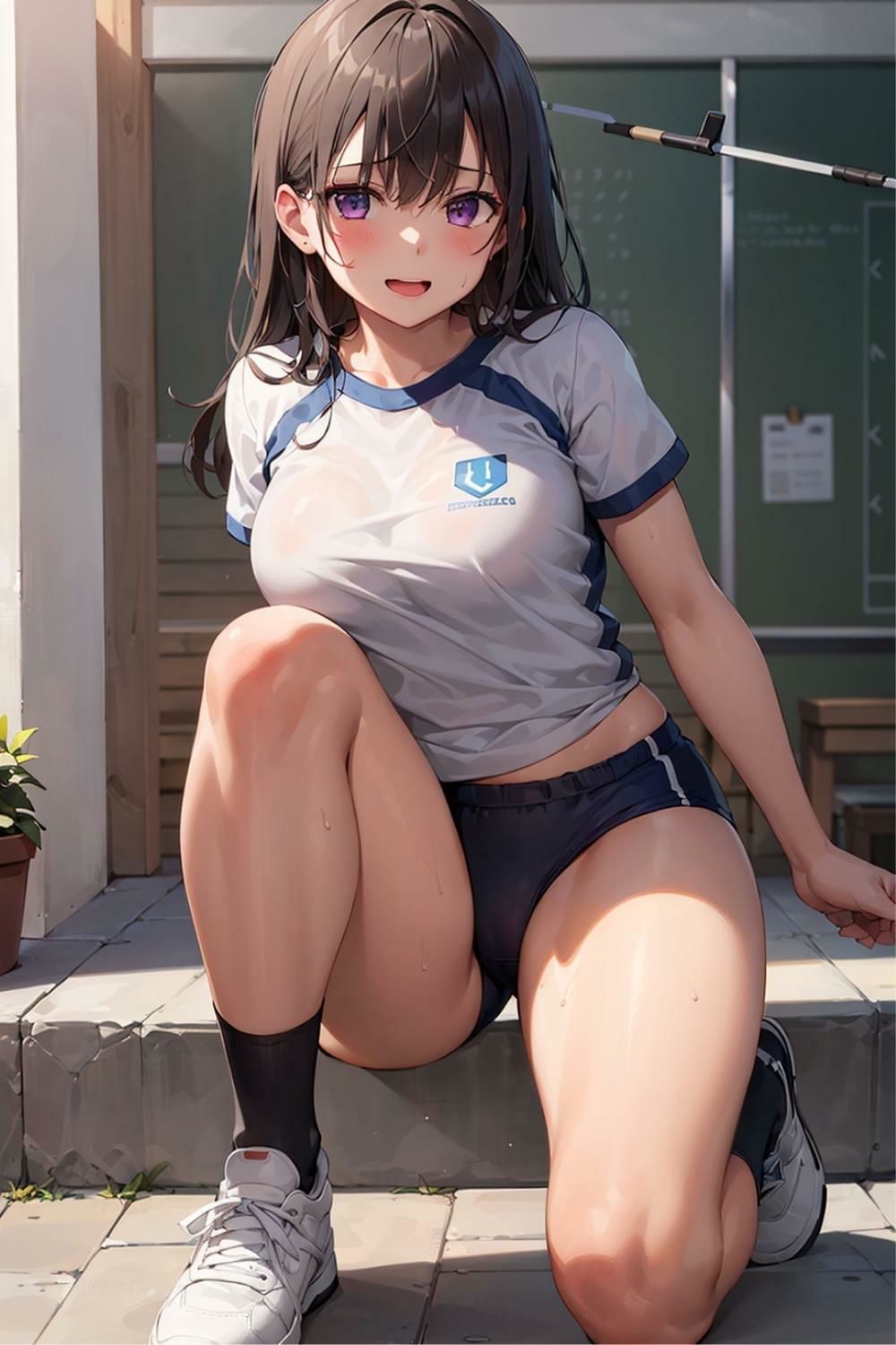 サンプル画像6:体操服でコスプレ 美香・エミ・なぎさ(きゃんでぃタイム) [d_299225]