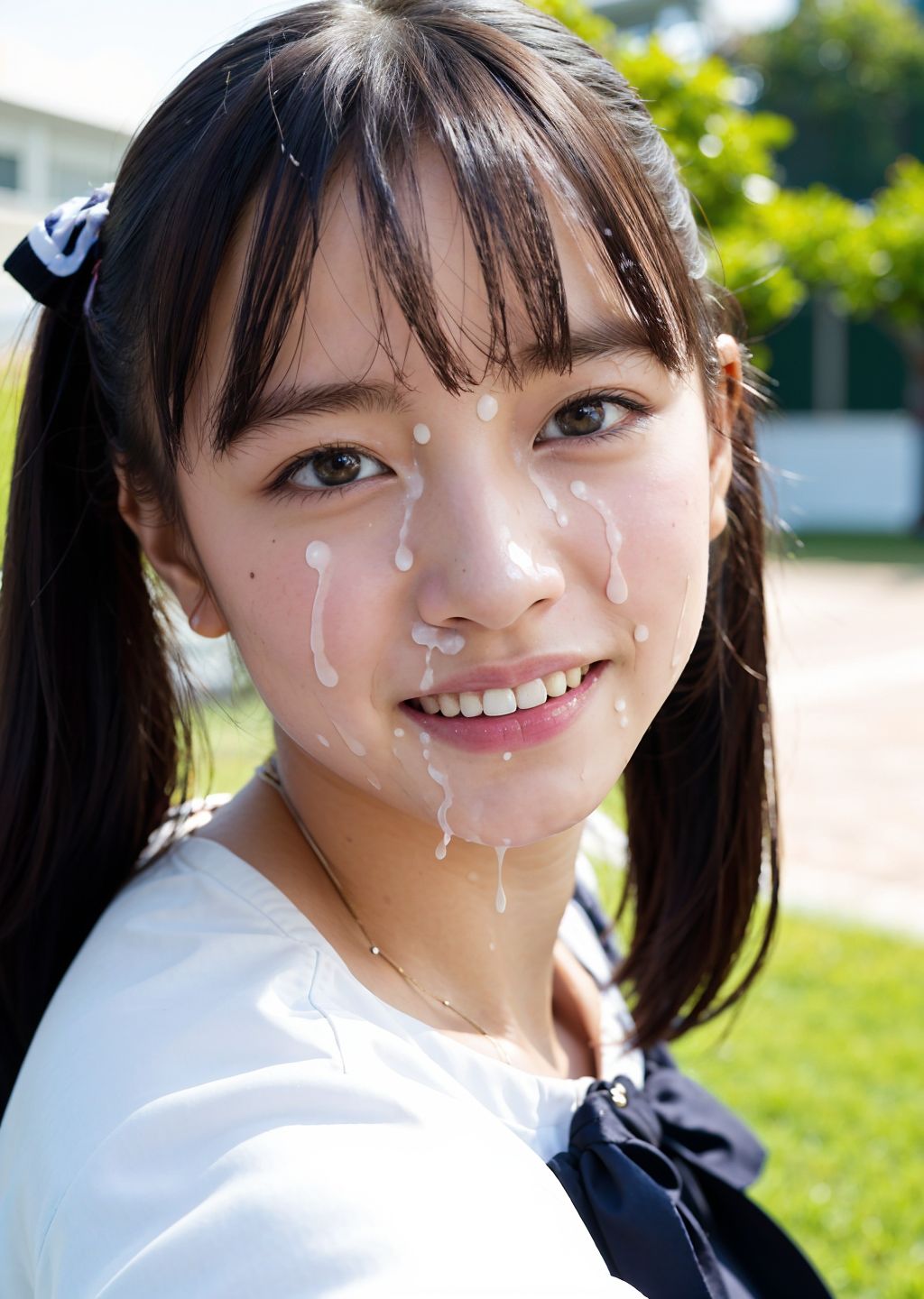 サンプル画像3:女子校生 顔射・ぶっかけ2(君たちはどうシコるか) [d_299247]