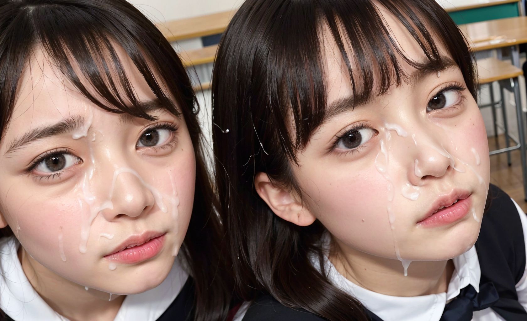 サンプル画像4:女子校生 顔射・ぶっかけ2(君たちはどうシコるか) [d_299247]