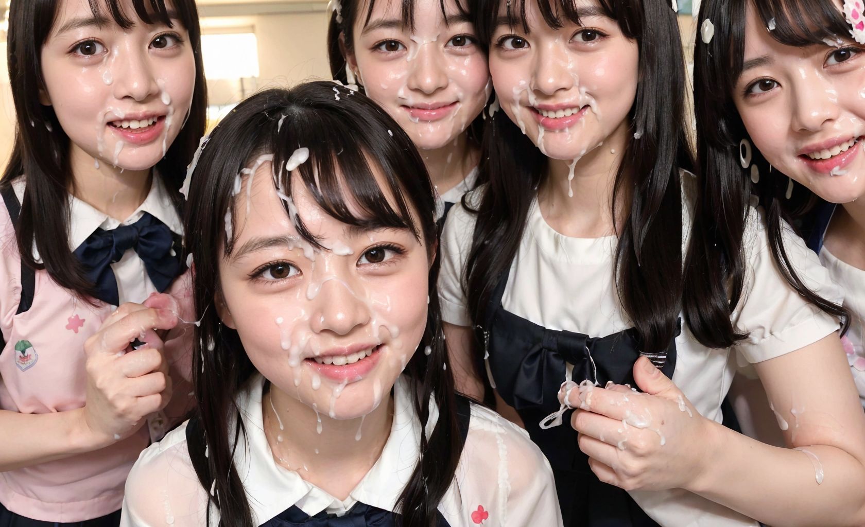 女子校生 顔射・ぶっかけ2のサンプル画像 6
