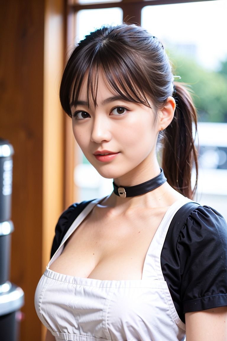 サンプル画像1:ラテのミルクは直搾り［巨乳の美人カフェ店員］(AI2Twins) [d_299248]