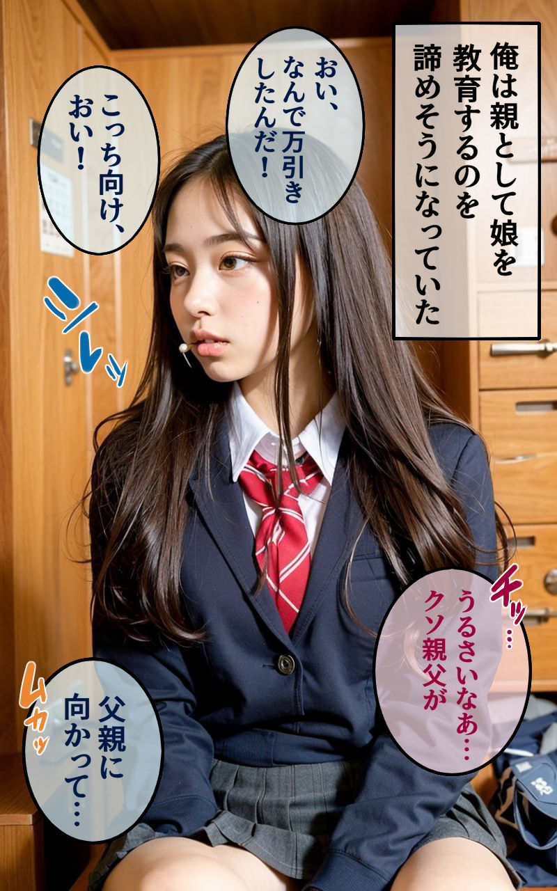 サンプル画像1:鬼畜父とJD娘のキメセク乱交(aimanga（父親相姦）) [d_299263]