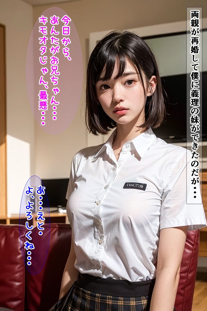 サンプル画像1:義理妹をデカチンポで屈服(AIゴイス) [d_299401]