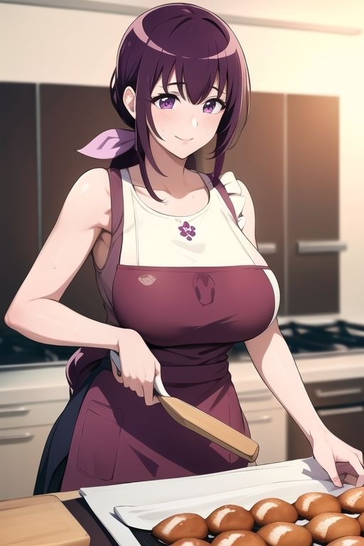 サンプル画像1:町内の若くて綺麗な巨乳巨尻人妻さんをハメまくり！(AIアニメ美女ファクトリー) [d_299573]