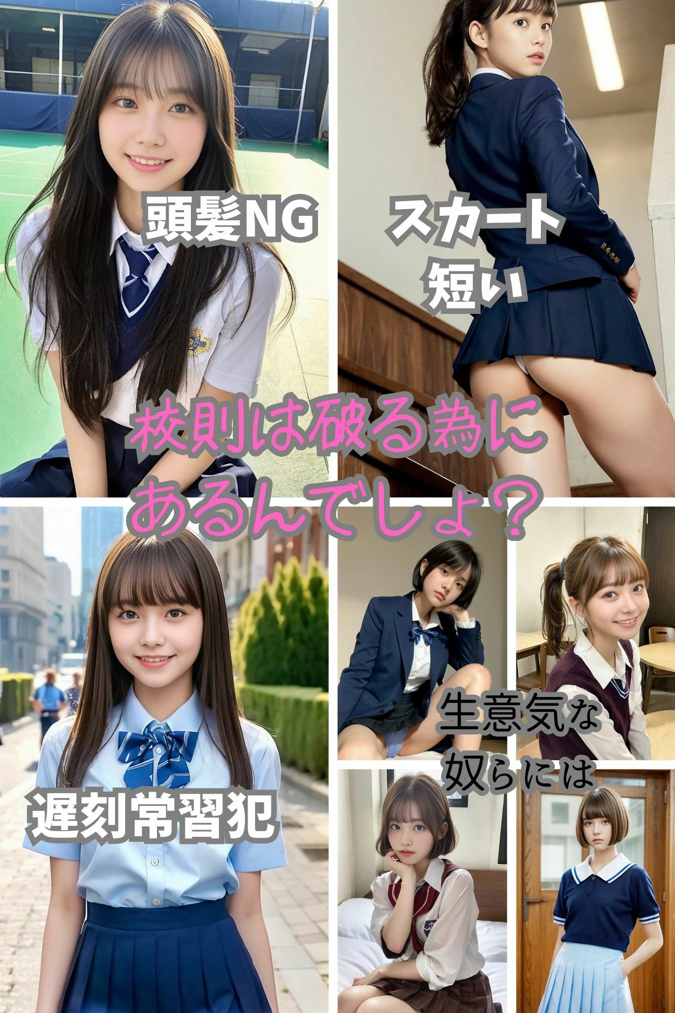 サンプル画像1:女子校生の生活指導〜校則違反には中出し制裁〜(AIちゃん) [d_299584]