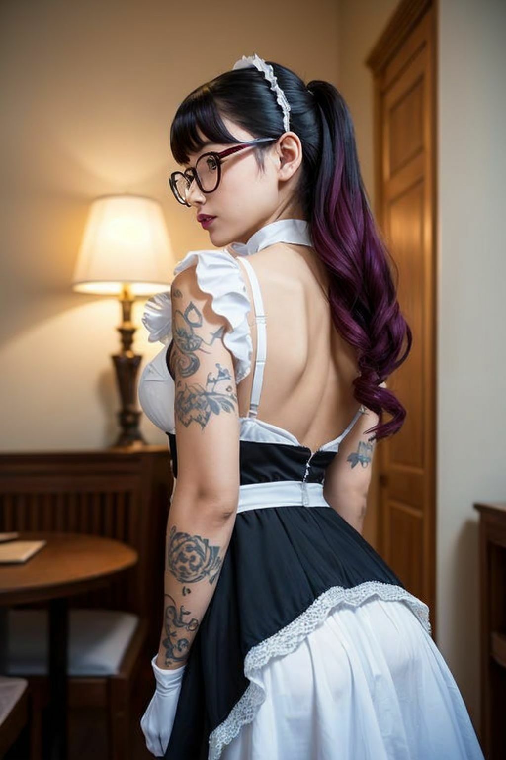 サンプル画像2:えっちなAIメイド図鑑:ドSで可愛いAI美女写真集(ドМ変態紳士帝国Z) [d_299598]