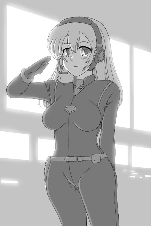 サンプル画像4:宇宙軍のオペーレーター、アンドロイドエリィ(リボーンズナイツ) [d_299717]