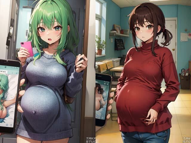 サンプル画像1:［NTR］ボテ腹の妻がSNS浮気をしてるかもしれない［4K］(takagi_studio) [d_299731]