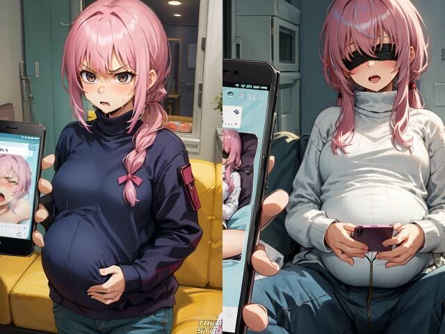 サンプル画像2:［NTR］ボテ腹の妻がSNS浮気をしてるかもしれない［4K］(takagi_studio) [d_299731]