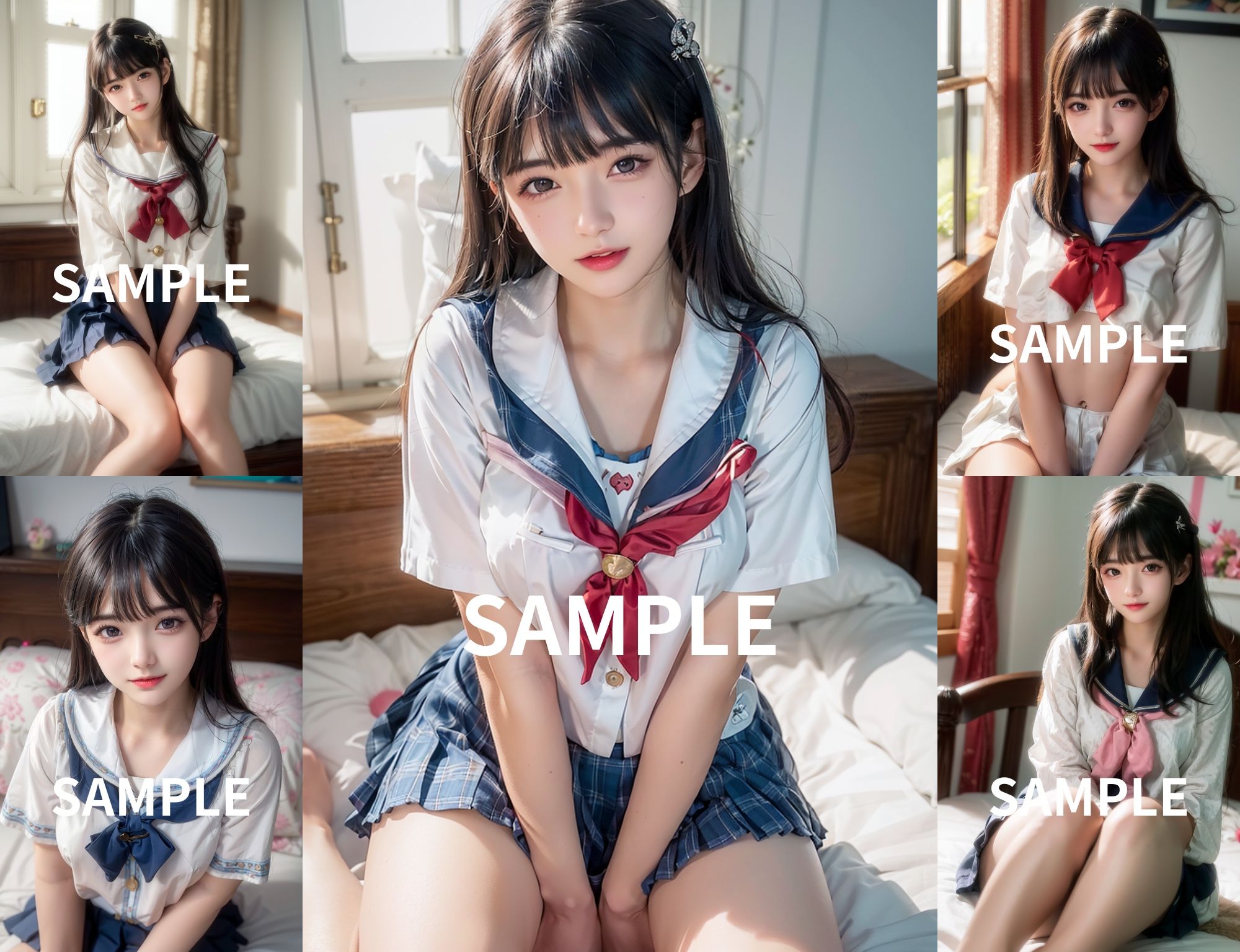 サンプル画像1:学園のアイドルといちゃいちゃしよ！(理想の2.9次元美女) [d_299745]