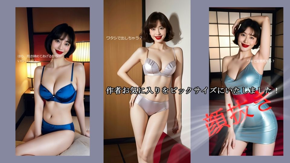 サンプル画像1:エナメルの下着と大ぶりな乳房(スタジオTOMO) [d_299747]