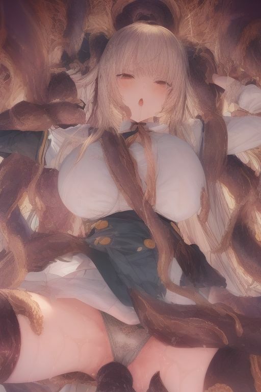 サンプル画像3:触手に襲われる巨乳少女たち2(ゆにゆー) [d_299800]