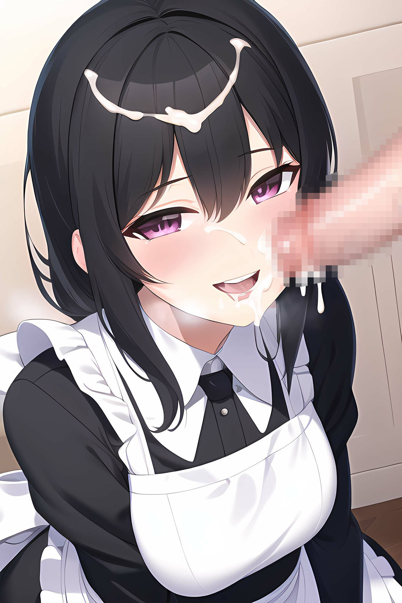 サンプル画像2:黒髪メイドのご奉仕えっち2(AI Engineer) [d_299808]