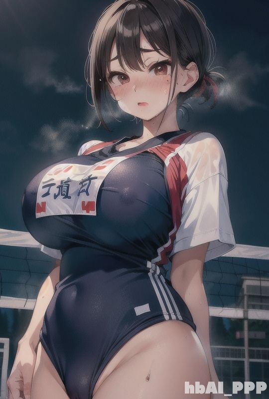 サンプル画像1:オナネタにされているバレー部女子(hbAI_PPP) [d_299867]