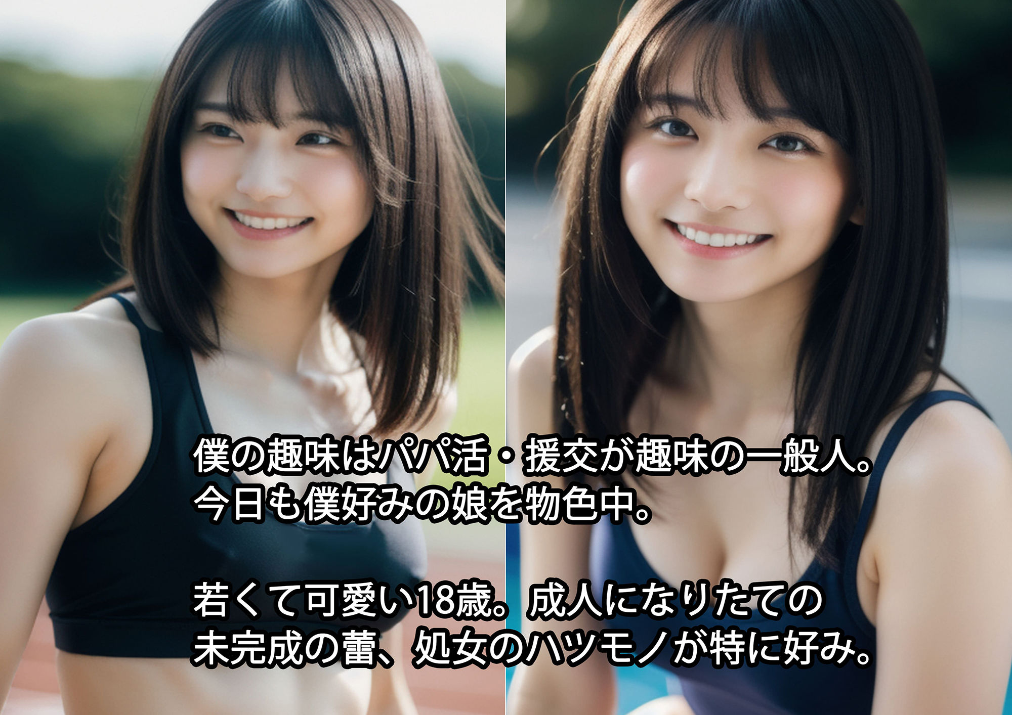 サンプル画像1:18歳の制服美少女、初めてのパパ活・援交 〜僕の、遅すぎた青春 そして成人同士の純愛〜(AILand18) [d_299881]