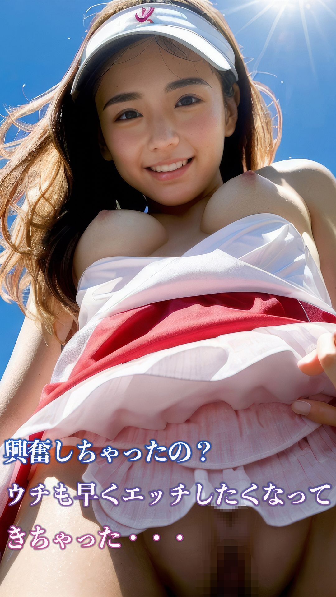 サンプル画像6:ゴルフもHも大好きな痴女子達〜マナー無視！ゴルフ場の好きな場所で、好きな時に、好きな格好で〜(【R18】AI美少女.store) [d_299934]