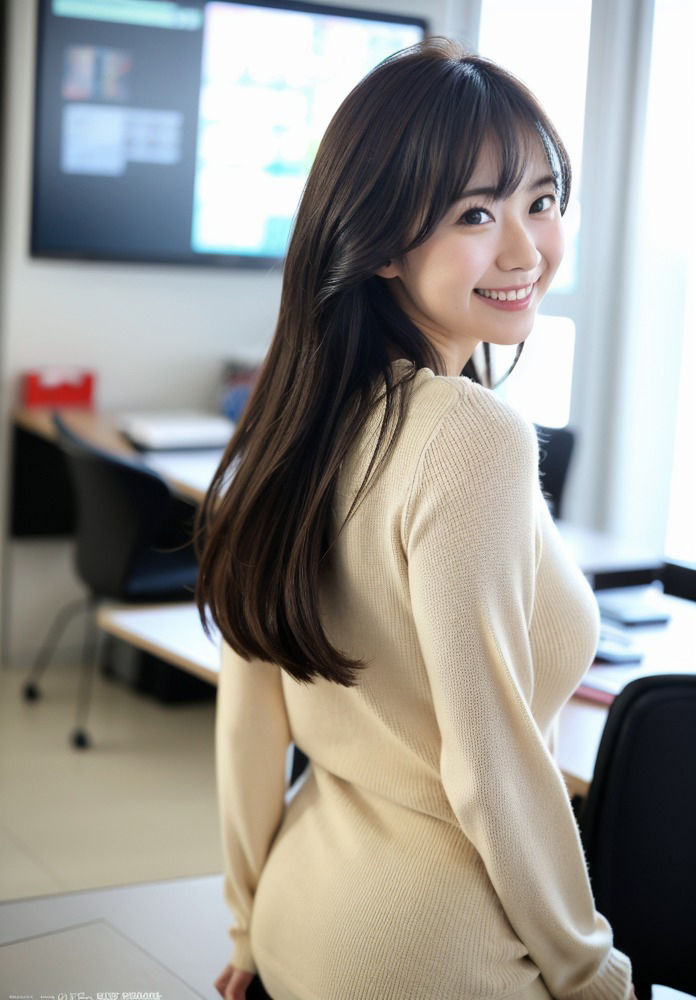 サンプル画像2:お嬢様大学出身のウブな総務と生ハメSEX(はむすたー美女団) [d_299982]