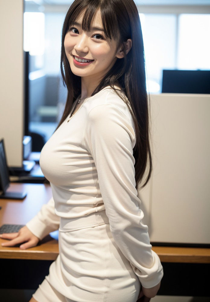 サンプル画像3:お嬢様大学出身のウブな総務と生ハメSEX(はむすたー美女団) [d_299982]