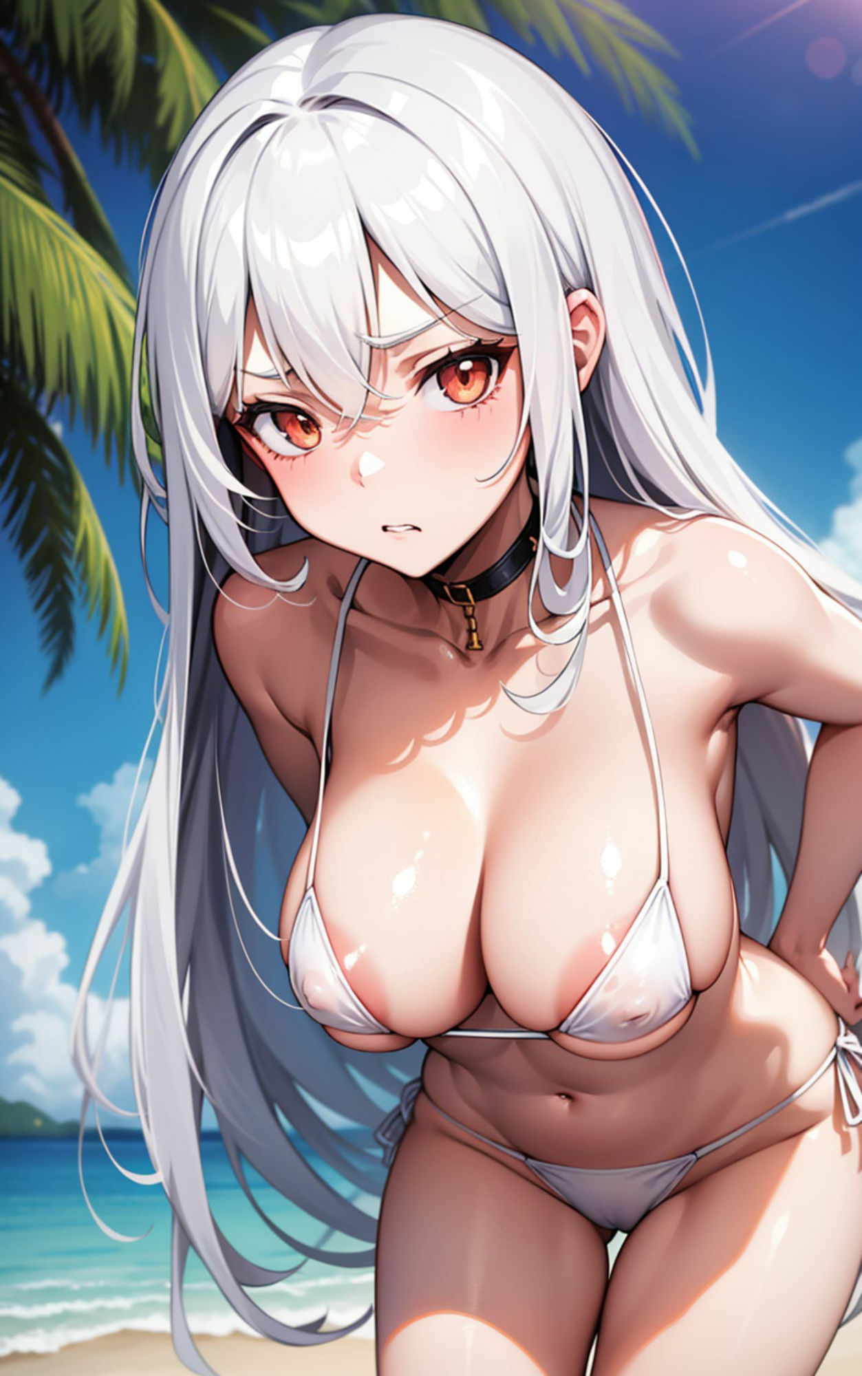 サンプル画像3:水着ギャル 生意気なギャルを目隠しプレイで分からせてやりました(美女の巣窟) [d_300109]