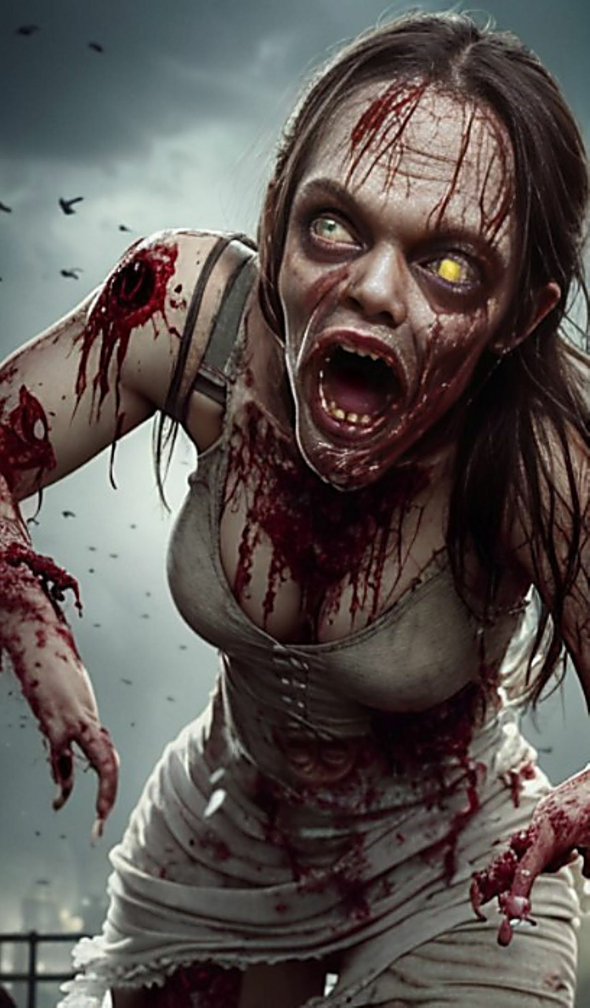 サンプル画像5:AI生成 「恐怖仮想 （仮装）」(あらっとAI) [d_300116]