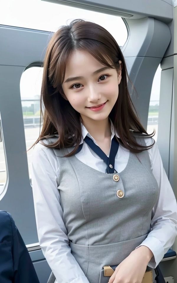 サンプル画像4:美人CAさんからの誘惑 あなたの好みは誰 制服美女巨乳スチュワーデスと空の旅(アメジストナイト企画) [d_300273]