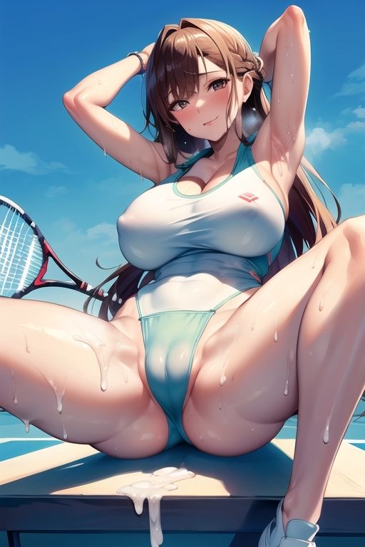 サンプル画像5:開脚してるア〇ナ先生にぶっかけ隊♪(AIアニメ美女ファクトリー) [d_300319]