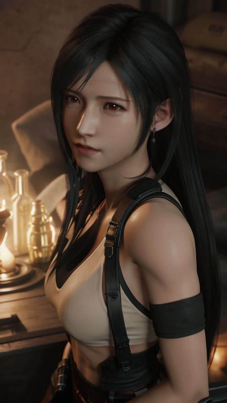 サンプル画像2:FF7ティ◯ァ触手SEX(tentacle AI) [d_300407]