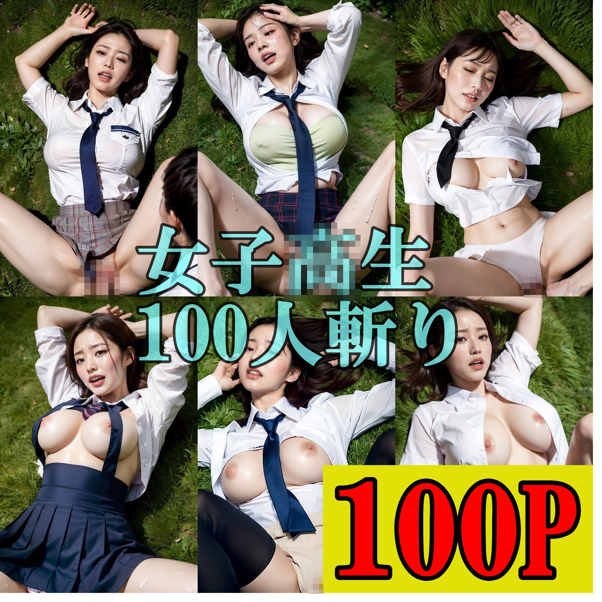 サンプル画像1:女子校生100人を無理やりS〇Xする バレー部員50人も！！ 286P（特典画像含め）(SakuraBooks) [d_300429]