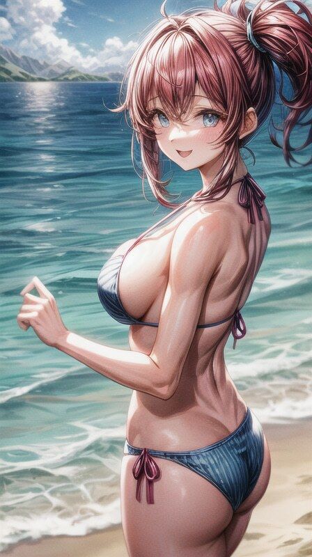 サンプル画像2:ビキニイラスト集(AIラボ) [d_300505]