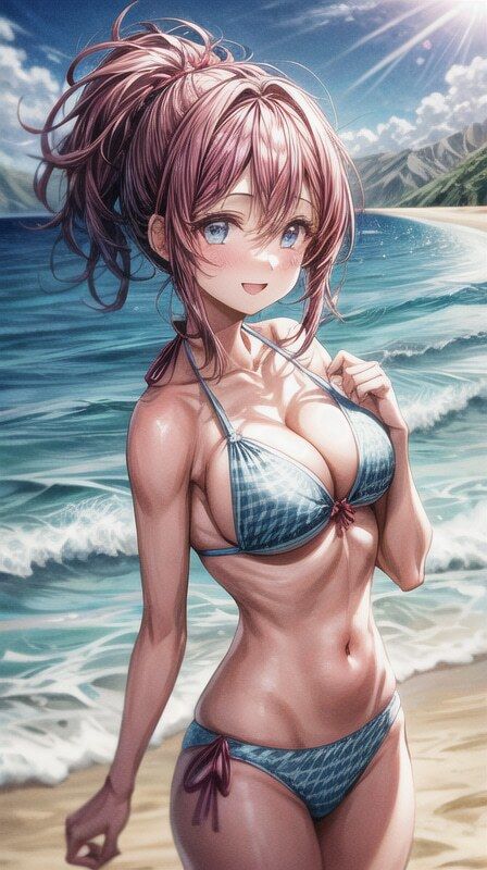 サンプル画像4:ビキニイラスト集(AIラボ) [d_300505]