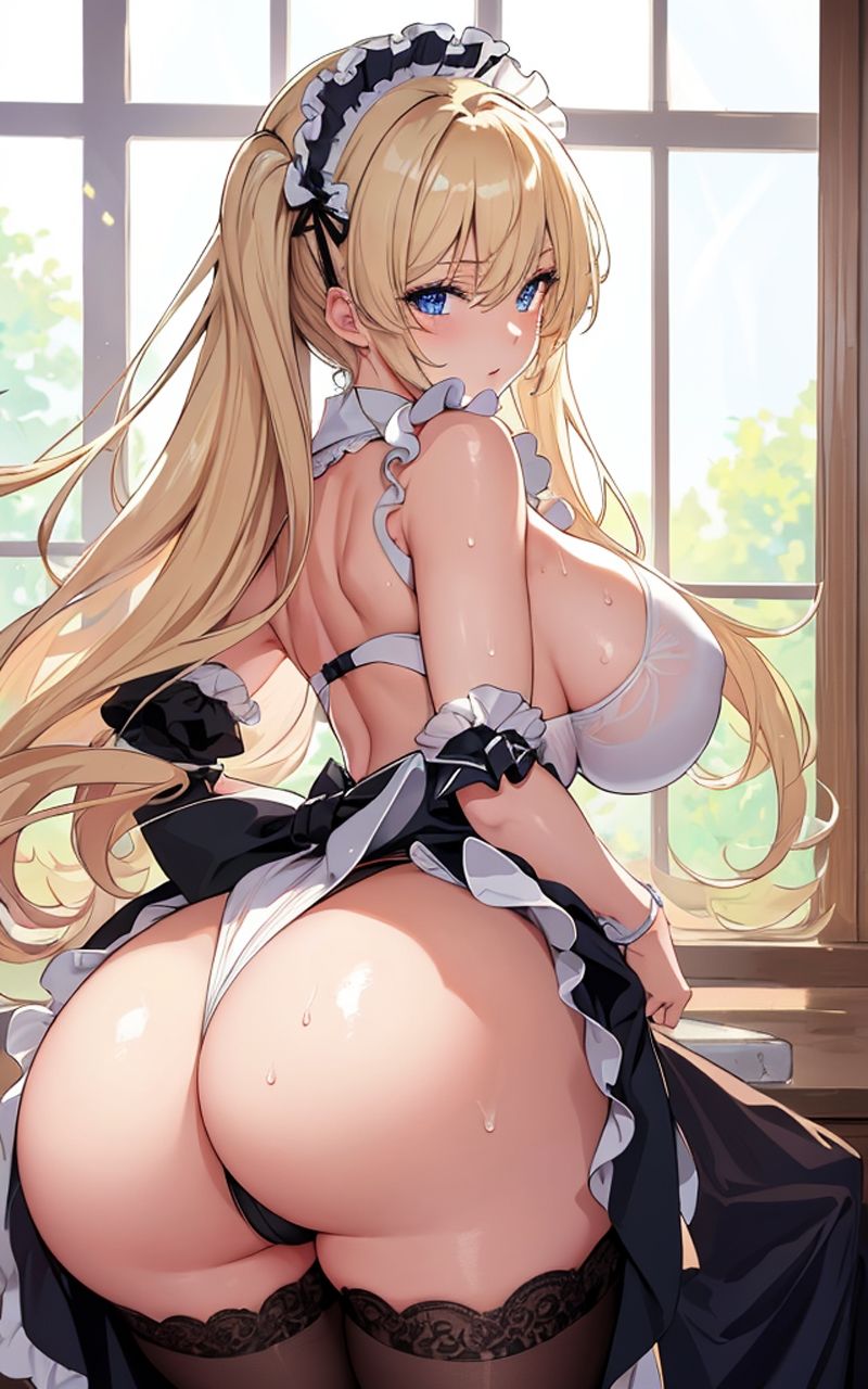 サンプル画像2:美少女 金髪ツインテメイド(ソノトキロク) [d_300528]