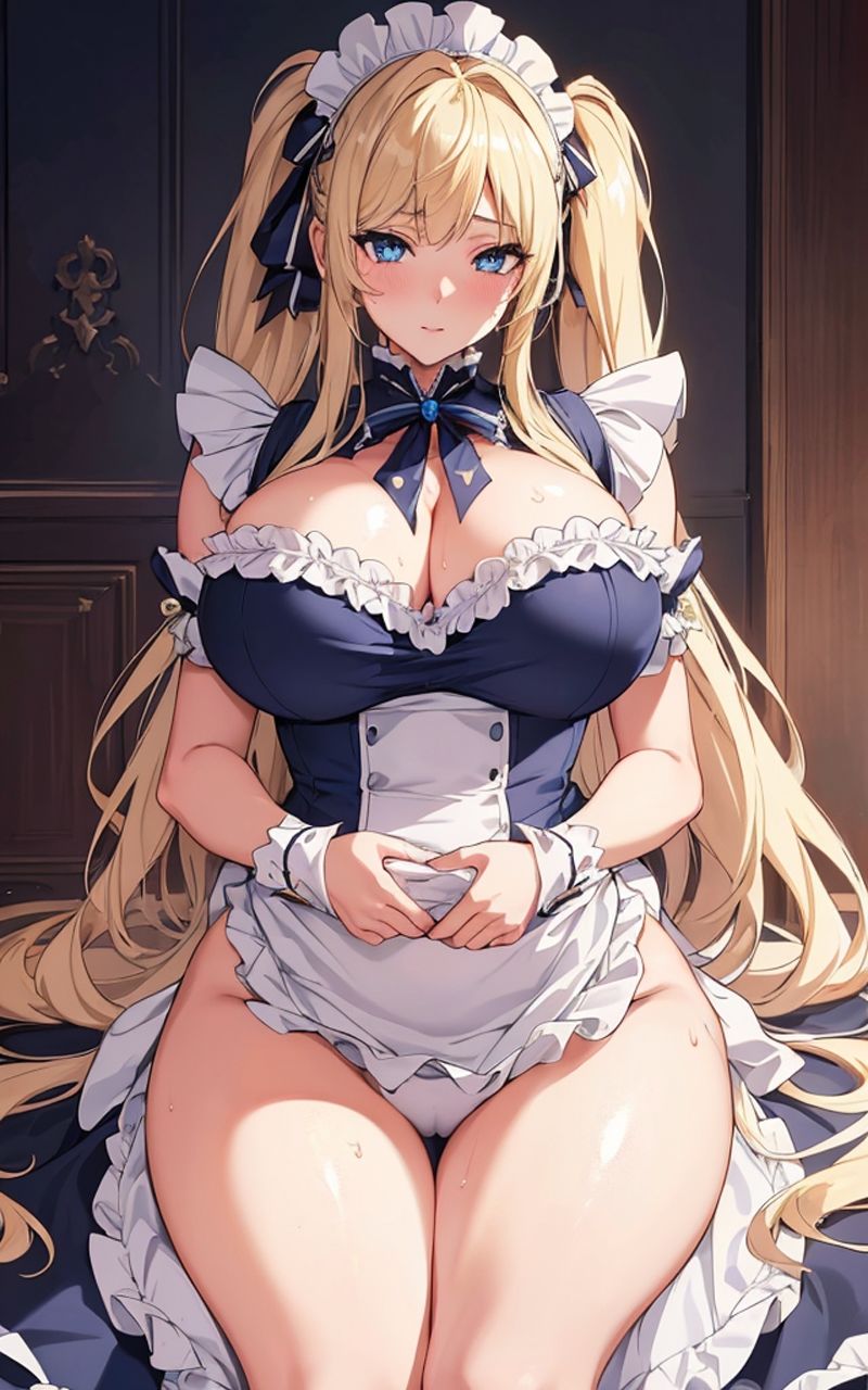 サンプル画像4:美少女 金髪ツインテメイド(ソノトキロク) [d_300528]