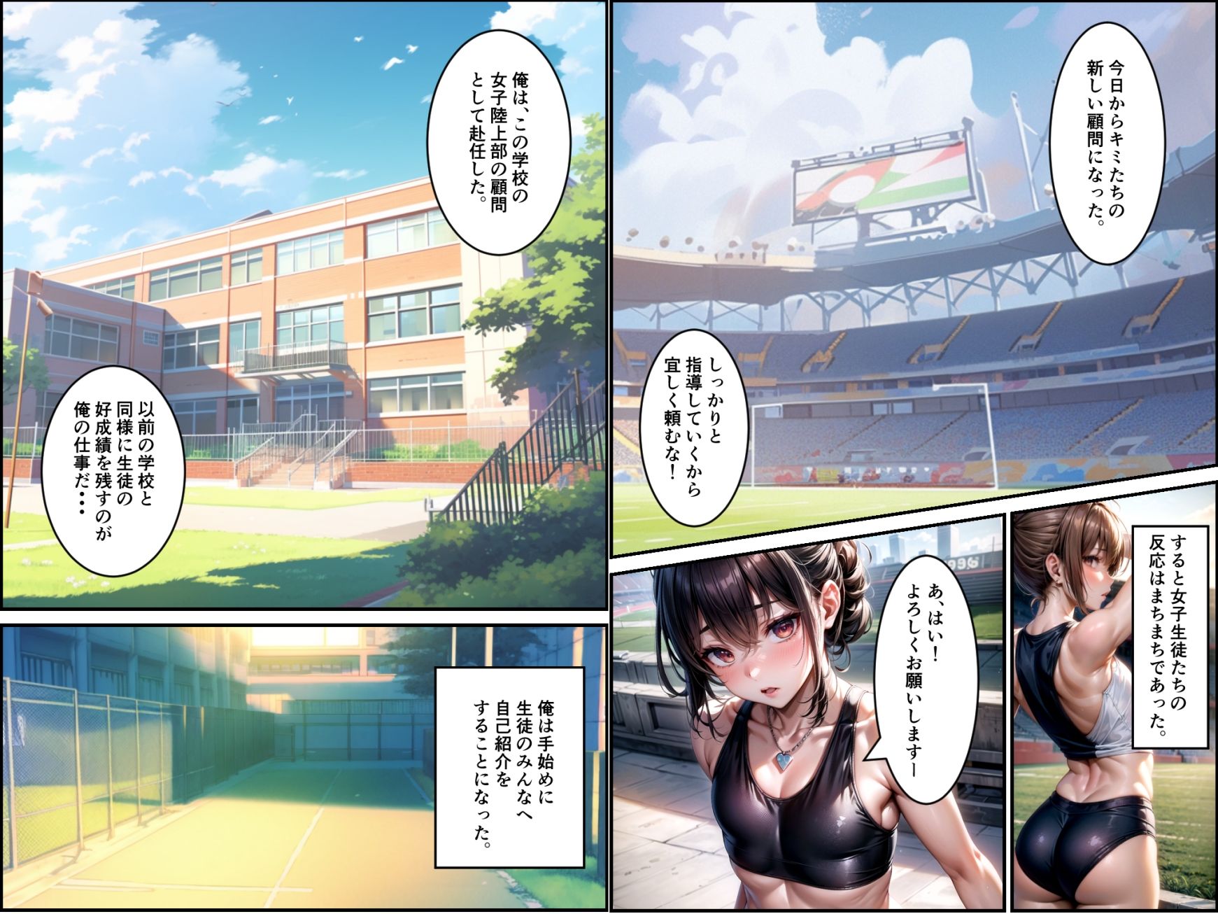 サンプル画像2:陸上部とハーレム学園生活〜先生と過ごした1年間〜(kawaii創造) [d_300592]