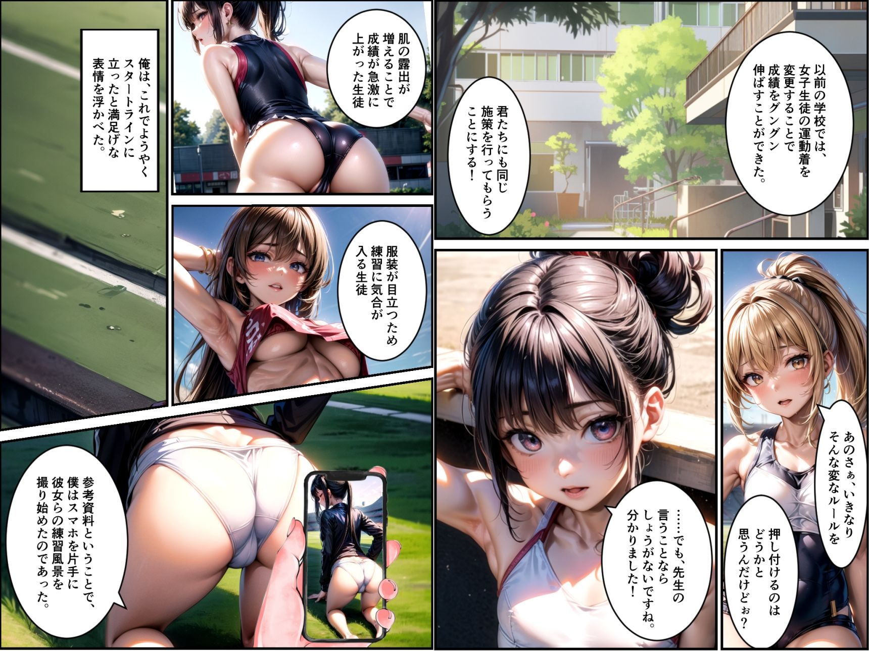 サンプル画像3:陸上部とハーレム学園生活〜先生と過ごした1年間〜(kawaii創造) [d_300592]