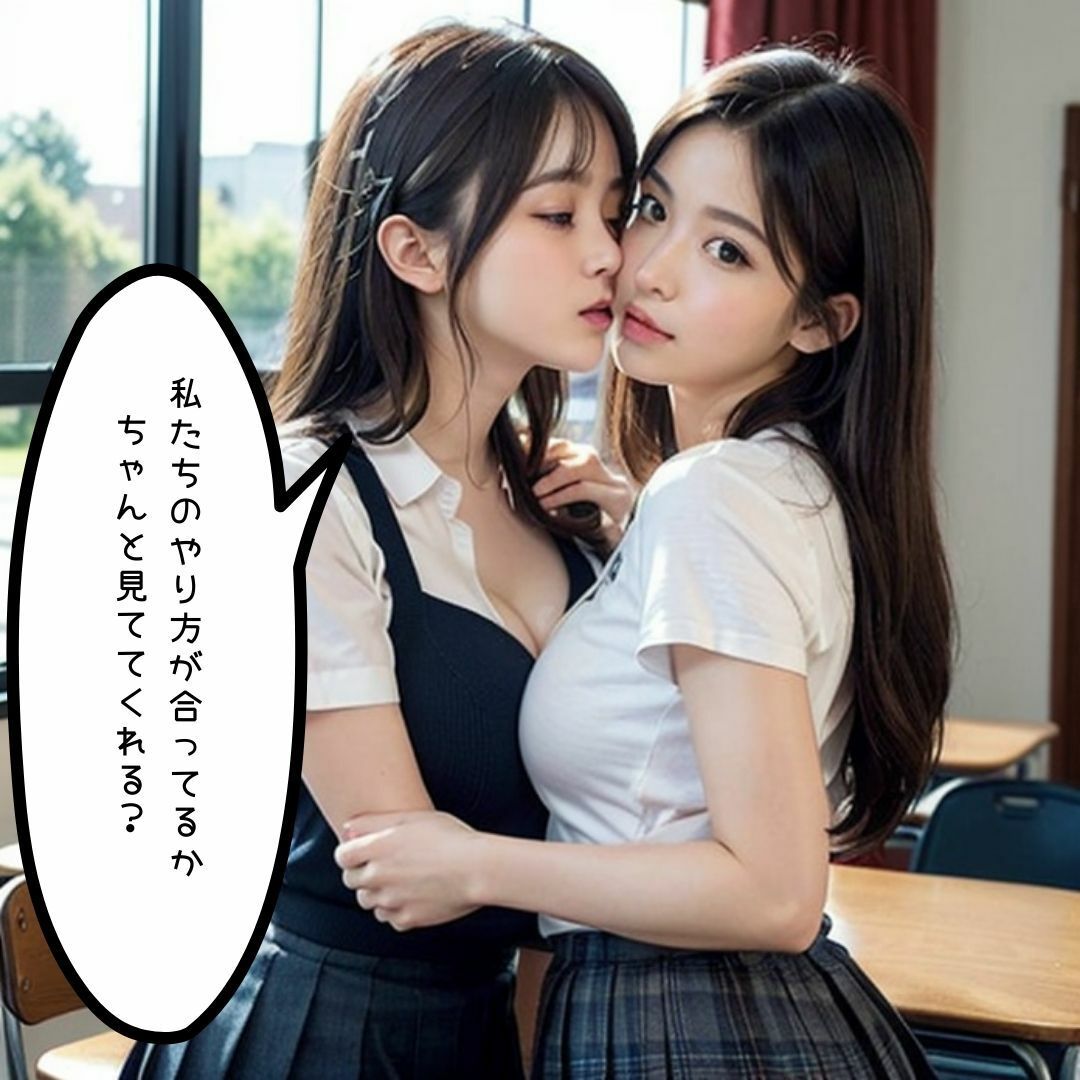 サンプル画像3:【初めての性授業】●●しないと卒業できない女子校で熱血指導！！(AIがーるず) [d_300617]