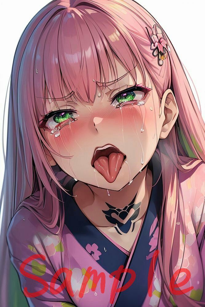 サンプル画像3:舌出しベロチュー美少女イラスト集 2(AIと平和) [d_300659]