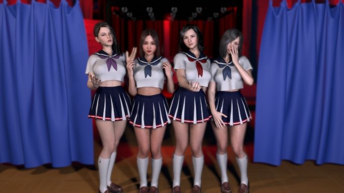 サンプル画像1:このち〇ぽたまんな〜いSEXカルト女子学園の学園祭で遊んでたら気に入られてJKたちの玩具にされた僕。(ZENmocap) [d_300708]