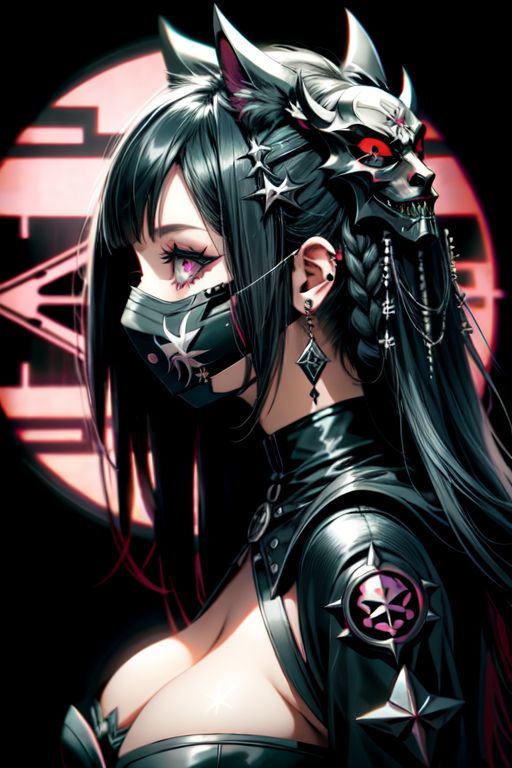 サンプル画像5:爆乳AIゴーストパンクイラスト集1(AI出版) [d_300735]