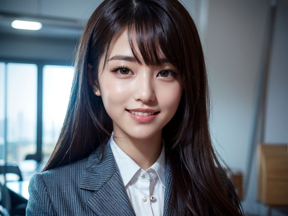 サンプル画像4:オフィスレディの彼女(笑顔の彼女@SmileGirls) [d_300743]