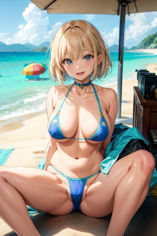 サンプル画像4:積極的なムチムチ水着女子との秘密の思い出(ぺこぽこ企画) [d_300814]